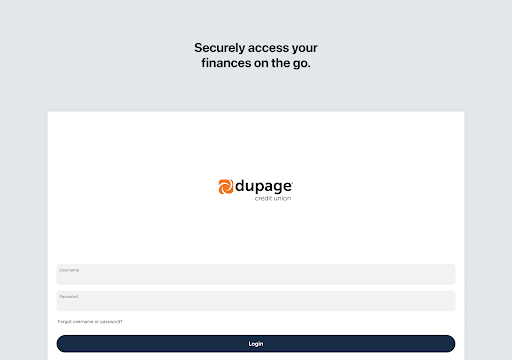 Captura de pantalla de DuPage Credit Union
