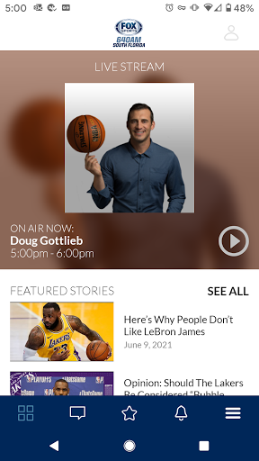 Android application Fox Sports 640 South Florida screenshort