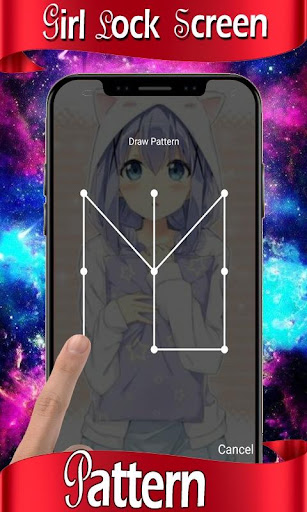 Anime Girl Lock Screen anime Lock Pattern Passcode