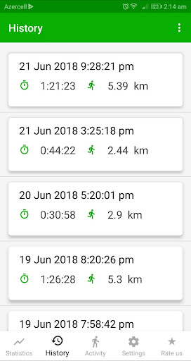 Screenshot of Running Fitness & Map Tracker