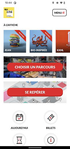 Android application myCité screenshort