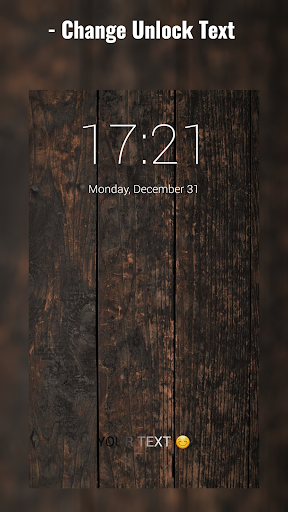 Wood Lock Screen Screen 3