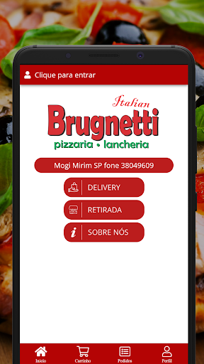 Android application Brugnetti Pizzaria e Lancheria screenshort