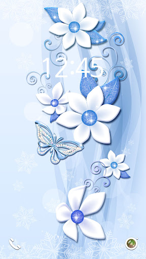Wallpaper-Butterfly Win Flower Screen 2