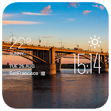 Omsk weather widget/clock icon