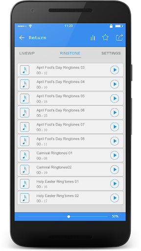 Holiday Ringtones Screen 2