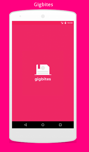 Android application Online job search(gigbites) screenshort