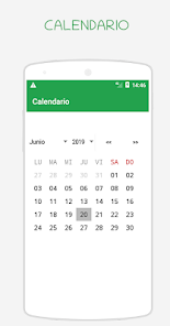 Captura de Pantalla 1 Calendario - Meses y semanas d android