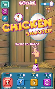 Chicken Shooter 2D - Screenshot 1