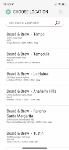 Board and sale brew menu