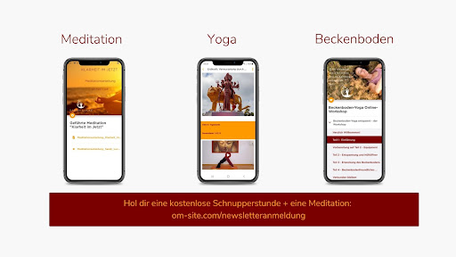 Android application Yoga, Meditation & Beckenboden screenshort