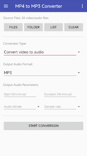 Android application MP4 to MP3 Converter screenshort