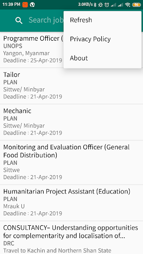 NGO Jobs in Myanmar Screen 3