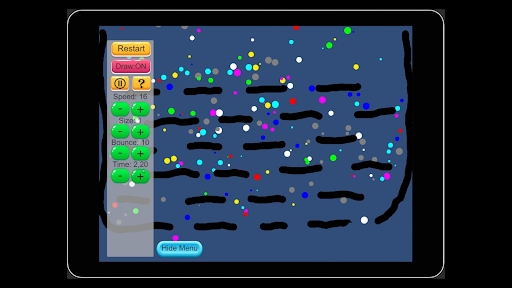 Android application Bouncy Simulation screenshort