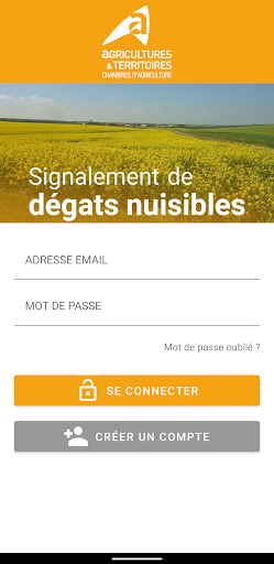 Android application Signaler Dégâts Faune Sauvage screenshort