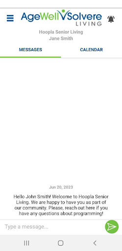 Android application Agewell Solvere screenshort