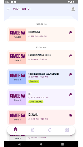 klickit Teacher App Screen 2