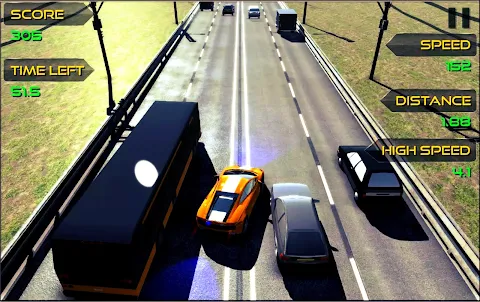 Realistic Highway Traffic Race