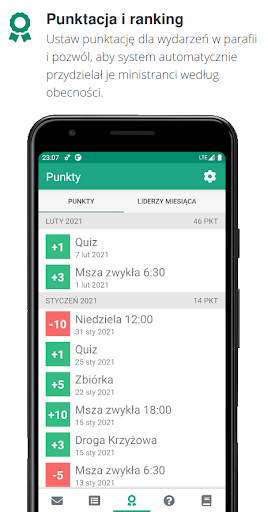 eZakrystia - system obecności Screen 2