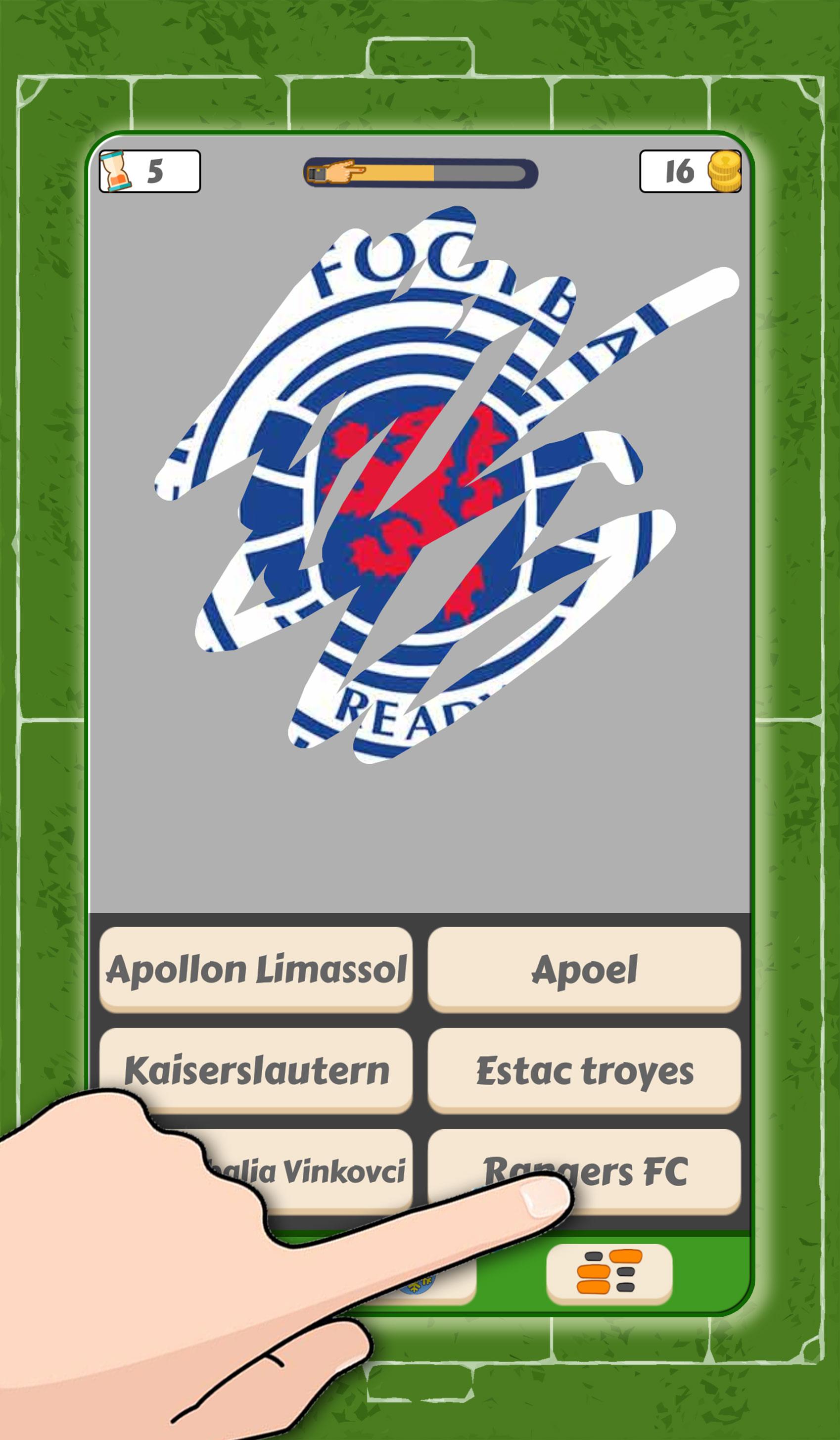 Android application Football Logo Quiz Scratch The Premier League club screenshort