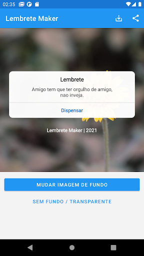 Android application Lembrete Maker screenshort