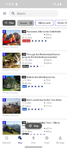 Pfronten Outdoor App Screen 2