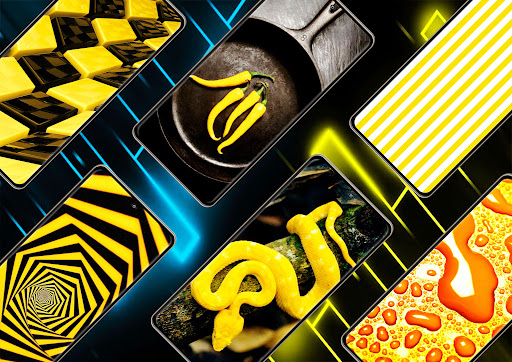 Android application Yellow Wallpaper screenshort