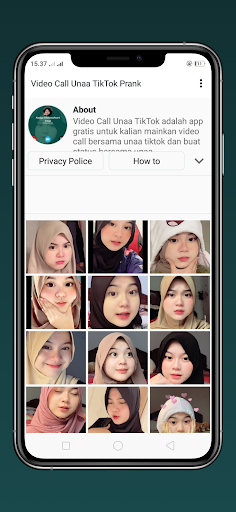 Android application Video Call Prank Cewek Cantik screenshort