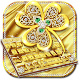 Gold Diamond Leaf Keyboard icon
