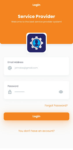 Android application Get4Fix Service Providers screenshort
