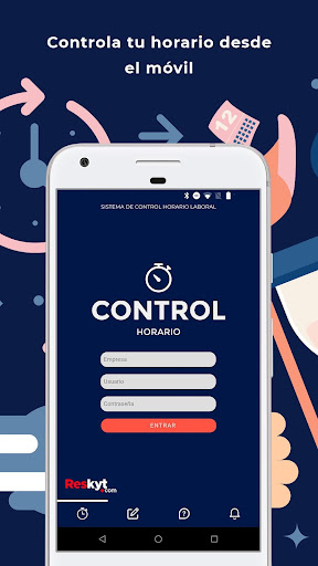 Android application Control Horario by Reskyt screenshort