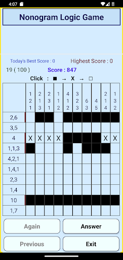 Nonogram Logic Game Screen 3