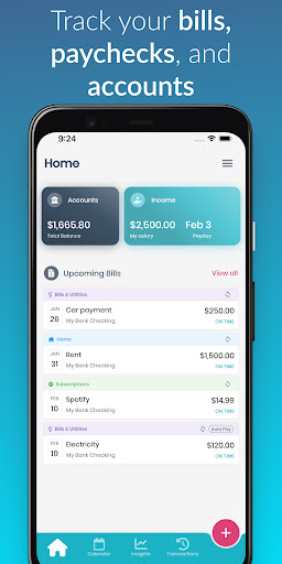 Bill Organizer and Money Tracker