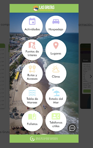 Android application Las Grutas Turismo screenshort