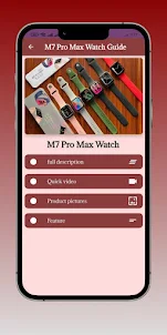 M7 Pro Max Watch Guide