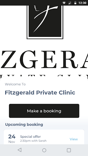 Android application Fitzgerald Private Clinic screenshort
