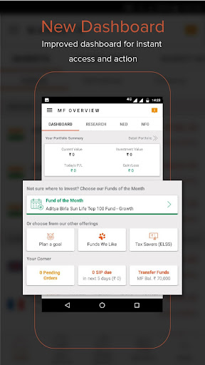 InstaMF App for investing in SIP, lumpsum, ELSS