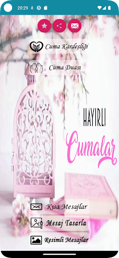 Android application Cuma Mesajları screenshort