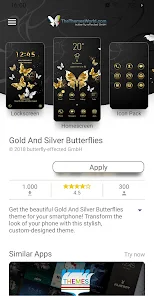 Gold And Silver Butterflies Th 5