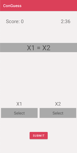 Android application ConGuess screenshort