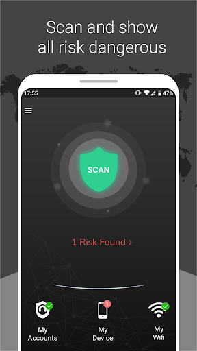 Android application Protect Me - Accounts and Mobi screenshort
