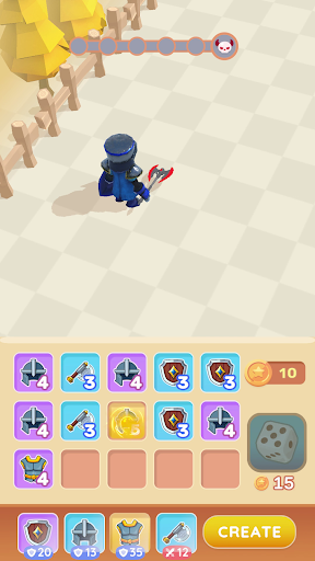 Android application Merge and Craft battle screenshort