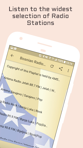 Bosnia Radio Music & News Screen 2