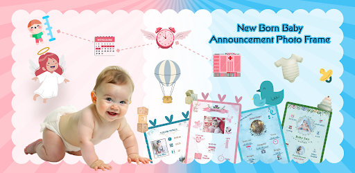 New Born Baby Greeting Frames