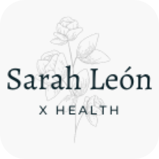 Sarah Leon X HEALTH logo