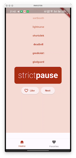 Android application ChaPa screenshort