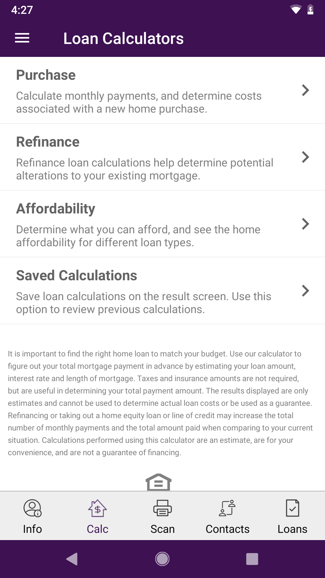 Android application Legacy Mutual Mortgage Company screenshort