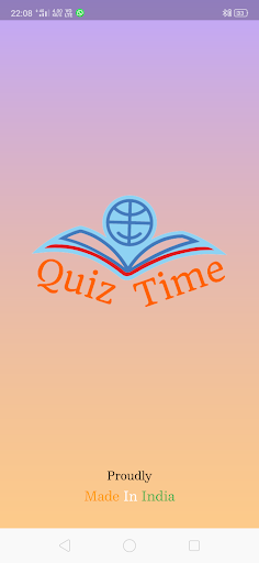 Android application Quiz Time screenshort