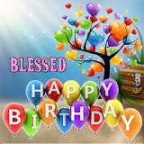Blessed Birthday Greeting icon