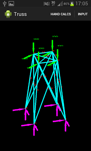 Android application 3D Truss - Hand Analysis screenshort